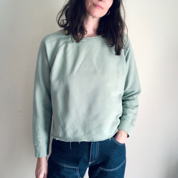 Pact Tops - Pact essential raw hem organic sweatshirt